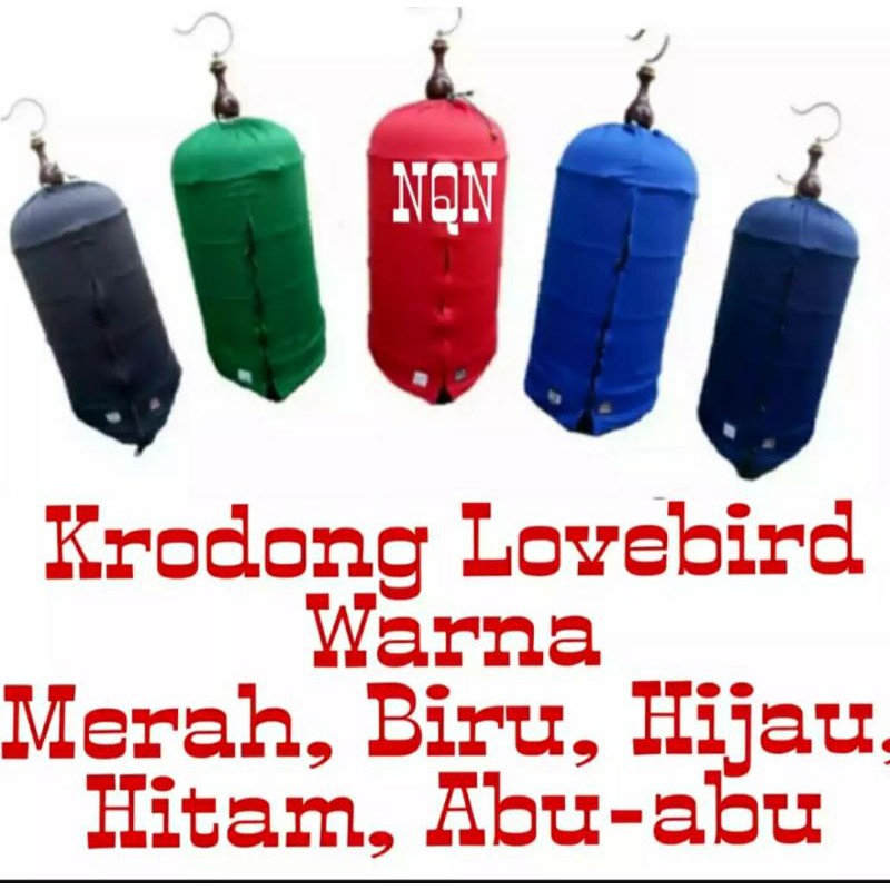 krodong Lovebird warna random kandang panda