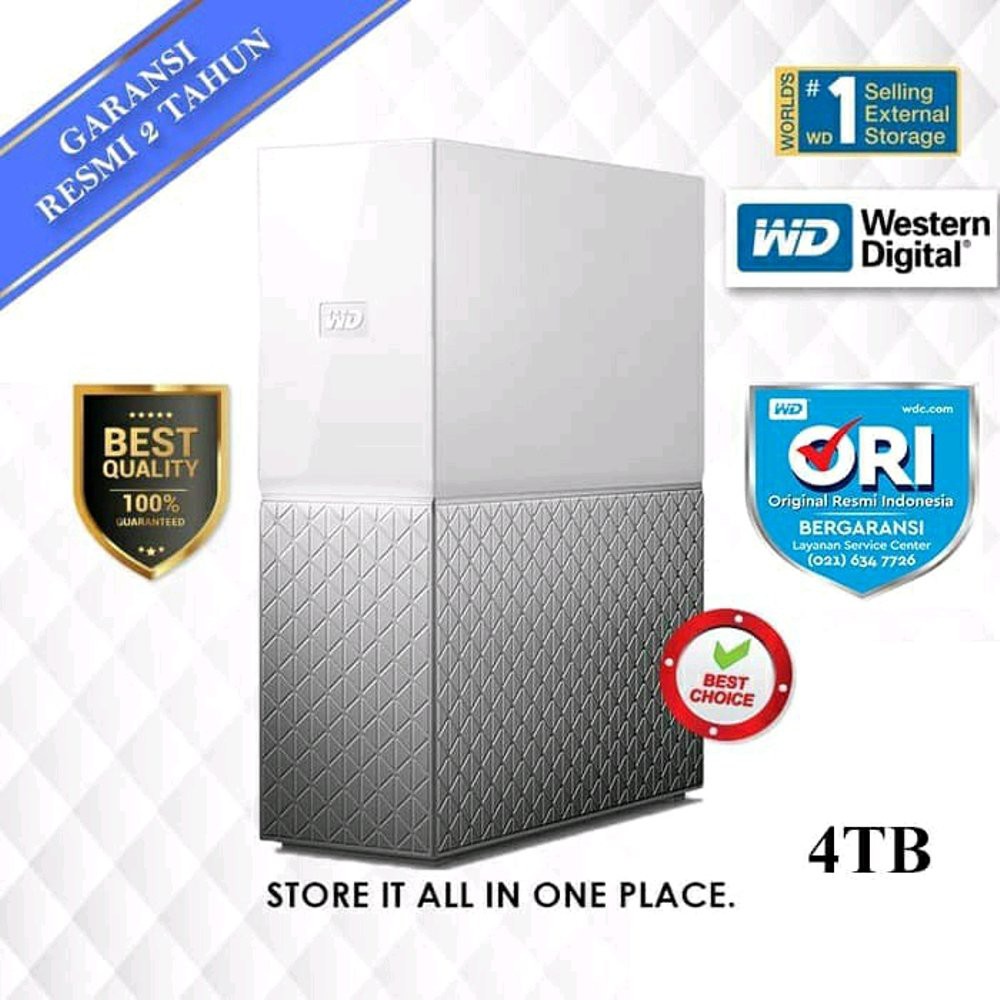 WD MY CLOUD HOME HARDDISK EKSTERNAL 4TB Bagus