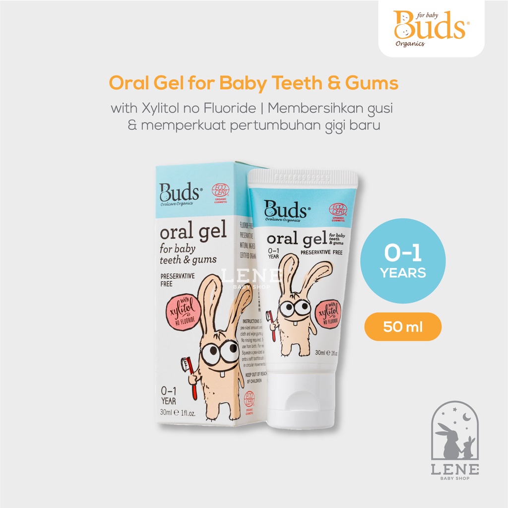 Buds Organics Oral Gel for Baby Teeth &amp; Gums 30ml