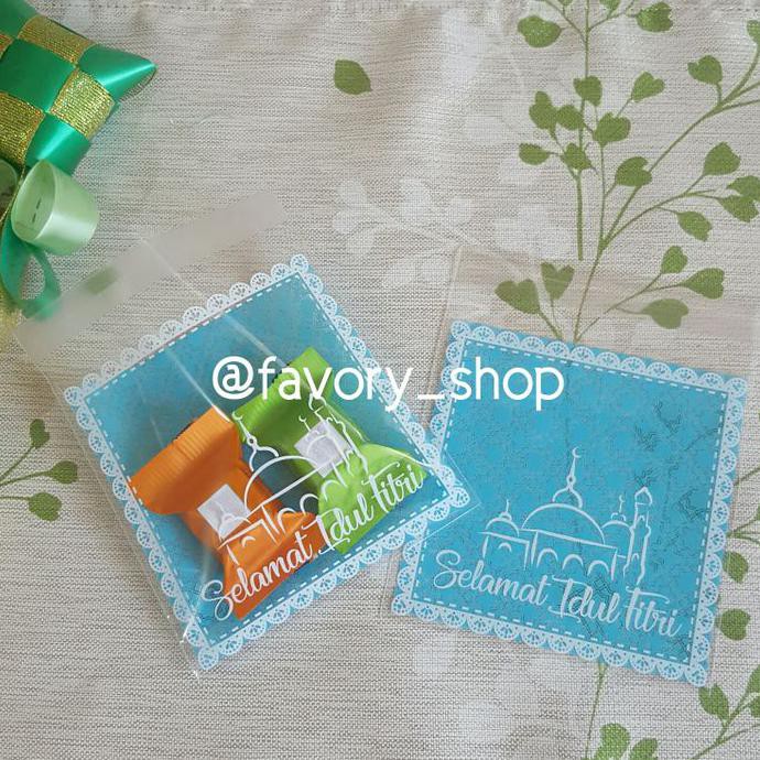 

Paling Dicari] Plastik Kemasan Kue Motif Idul Fitri Biru/ Packing Cookies Bag 10X10Cm