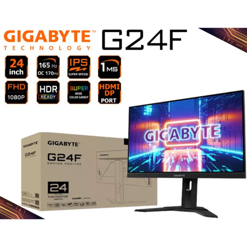 Monitor GIGABYTE G24F G24F-EK 160Hz 170Hz