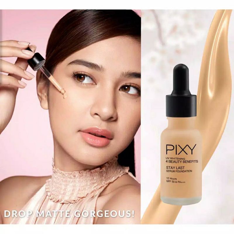 PIXY UV Whitening Stay Last Serum Foundation 17mL