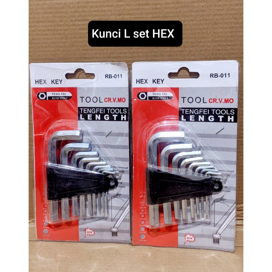 KUNCI L SET / HEX KEY / ALAT PERKAKAS