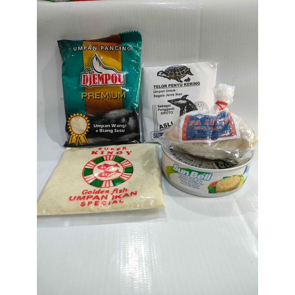 Paket Umpan Ikan Mas Djempol Premium Wangi+Biang Susu