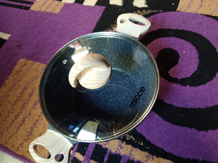 Micoe Panci Masak Penggorengan Panci Dapur Batu Maifan Panci Anti Lengket Sup Untuk Mie 24cm