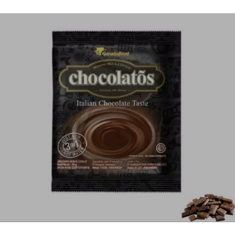 

Chocolatos Chocolate Drink Sachet/ Drink Chocolatos/Chocolatos Coklat ( 1 Renceng isi 10 Sachet )