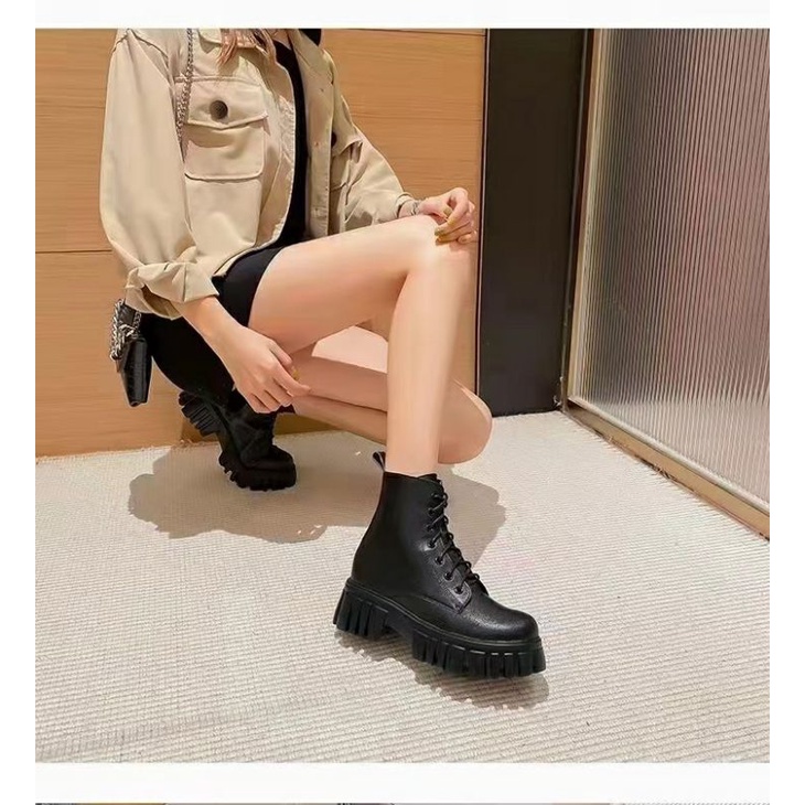 SNEAKER BOOTS OOTD B43 IMPORT ALA WANITA KOREA-2
