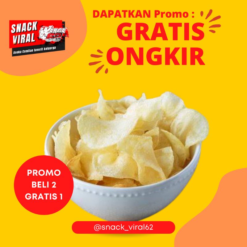 

[Keripik Singkong] Promo Beli 2 Gratis 1