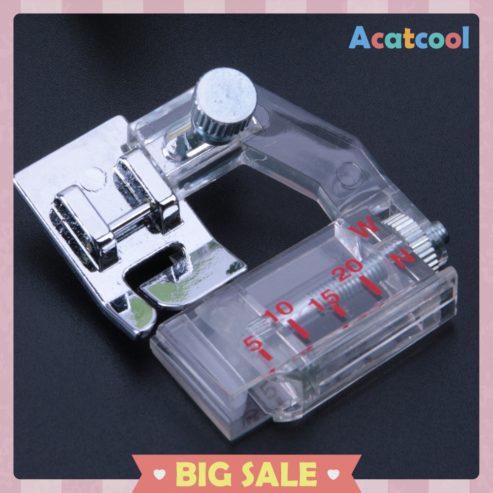 Adjustable Bias Binder Presser Foot Binding Feet Sewing Machine Attachment