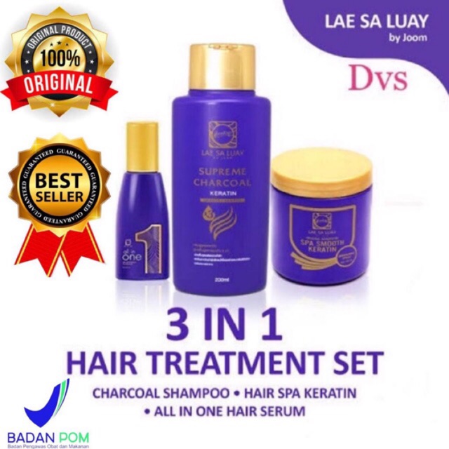 LAE SA LUAY ORIGINAL100 HAIR MASK KERATIN  SERUM SHAMPOO 