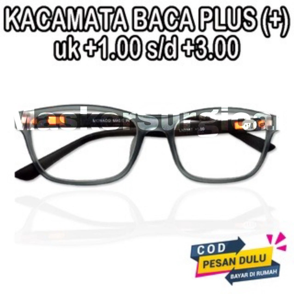 Kacamata Baca Plus Sporty Pria, Kacamata Rabun Dekat, Kacamata Rabun dekat high quality simple/ kaca