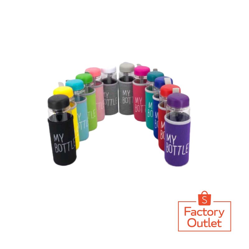 POKY - My Bottle Bening 12 Warna Ada Logo BPA Free Anti Pecah botol