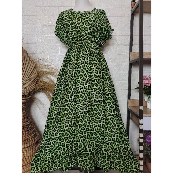 (JUMBO LD 120) Daster Bali Manohara Panjang Jumbo Busui Ruffle Tiedie/Homeydress Busui Kourtney