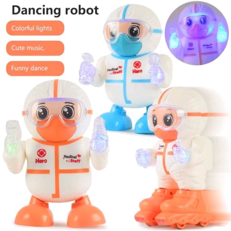 MAINAN ANAK ROBOT COVID 19 TENAGA MEDIS ROBOT LUCU