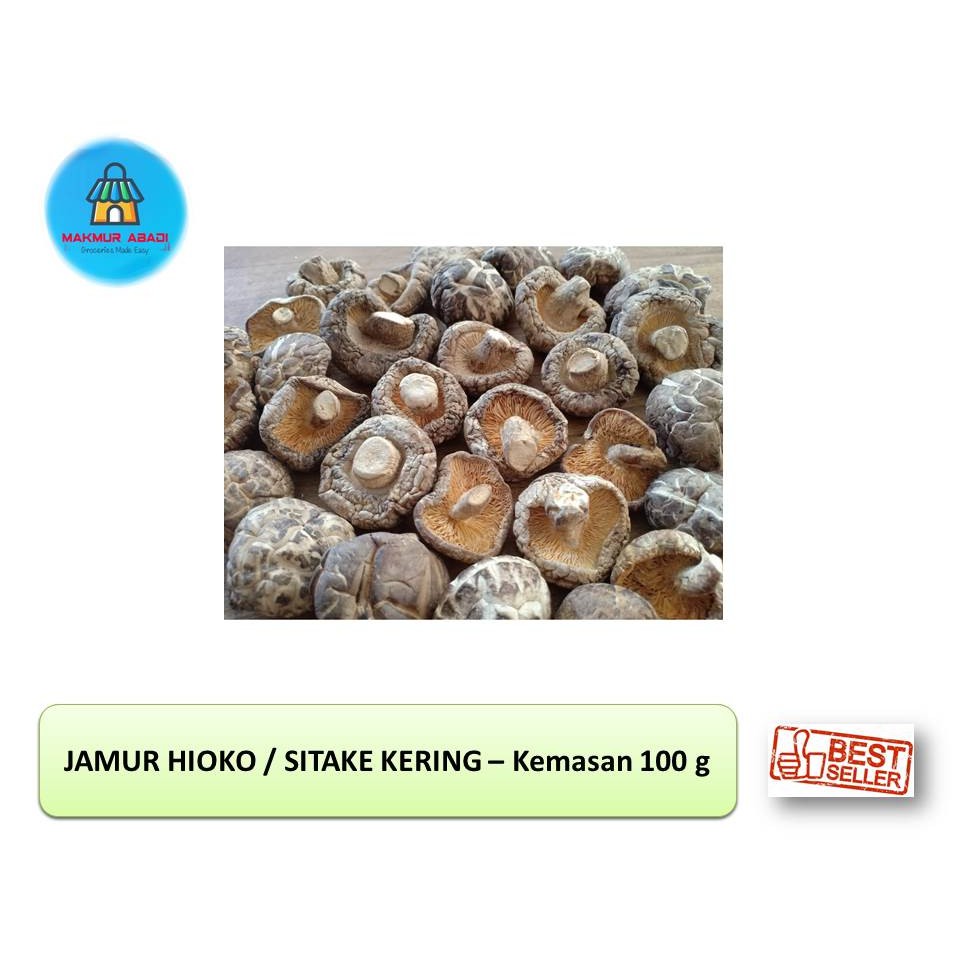 

Jamur Hioko / Jamur Shitake Kering 100 g || Makmur Abadi Official Store