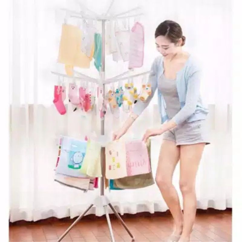 JEMURAN GANTUNGAN BAJU BAYI BERDIRI STANDING HANGER