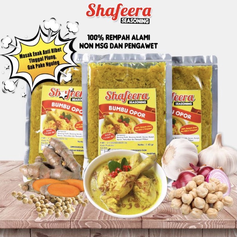 

Bumbu Opor SHAFEERA non MSG
