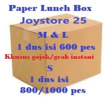 

Paper Lunch Box / kemasan makan kertas S / M / L 1 dus (khusus kargo)