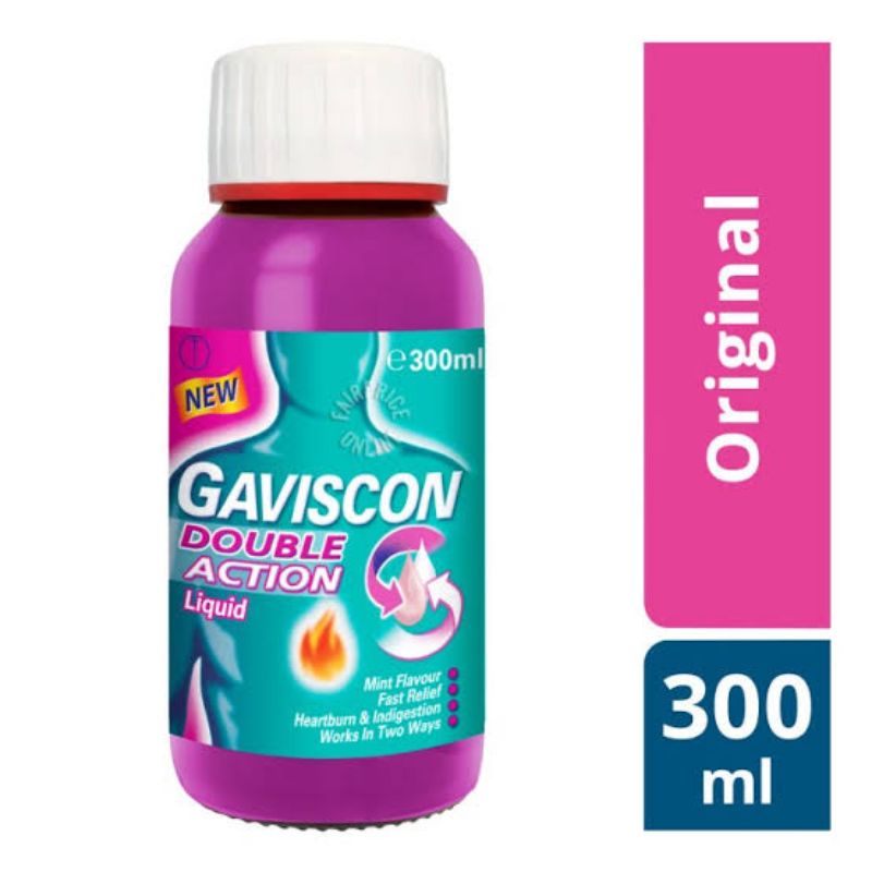 Gaviscon Double Action 300ml Liquid Pesakit Lambung Maagh Maag Mah