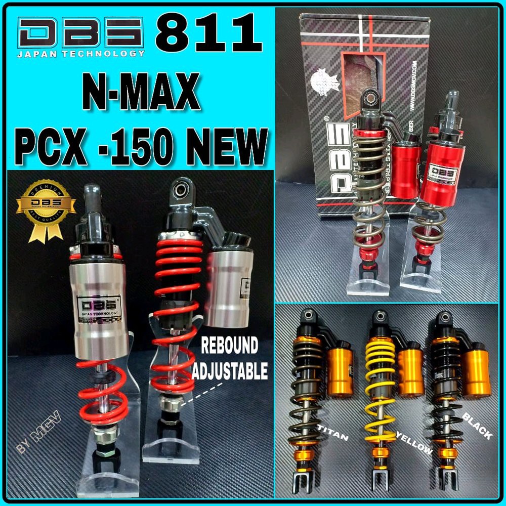 Shock Tabung DBS PREMIUM 811 N MAX - PCX REBOUND ADJUSTABLE bac1