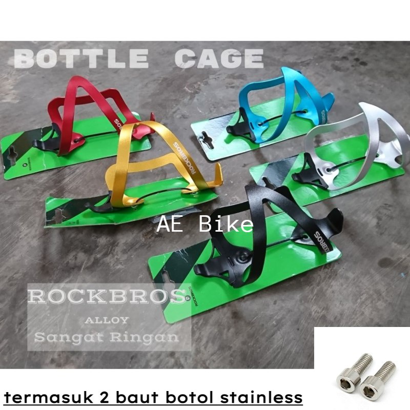 Bottle Cage Rockbros Model keren Bahan Alloy Ringan dan murah