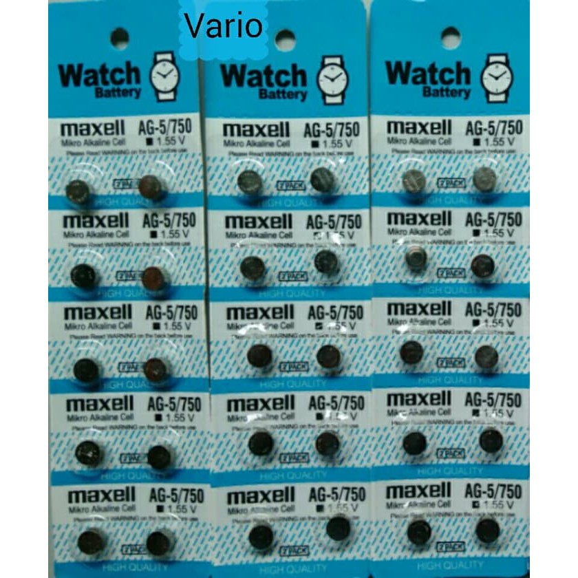Baterai Batre Batry Batray Bateray Jam Hearing Ag5 Ag-5 750 Pr48 Lr48