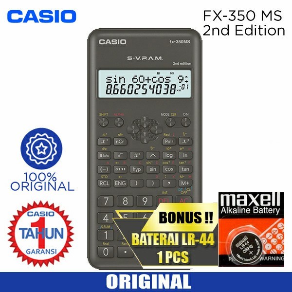 

CODE384 Kalkulator Casio FX 350 MS Plus