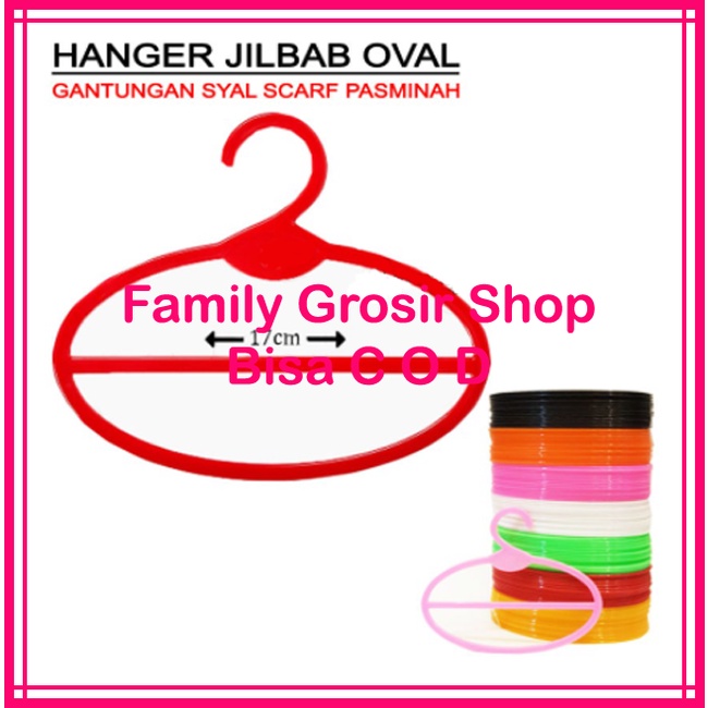 Hanger Jilbab Oval, Gantungan Kerudung, Garment Needs, Hanger Syal