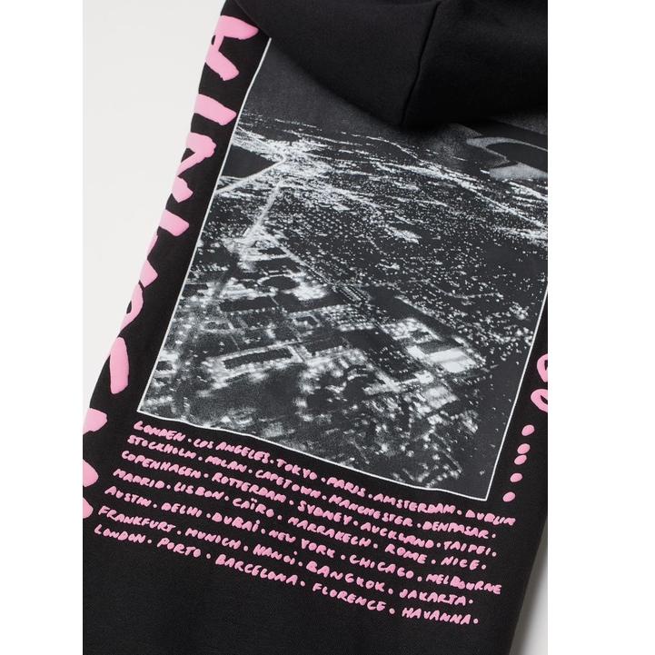 [KODE BARANG UW1163] HOODIE H&M INSOMNIA DREAMS BLACK ORIGINAL
