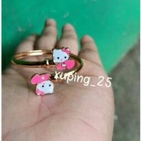 Gelang Anak Perhiasan Anak Hello Kitty PInk