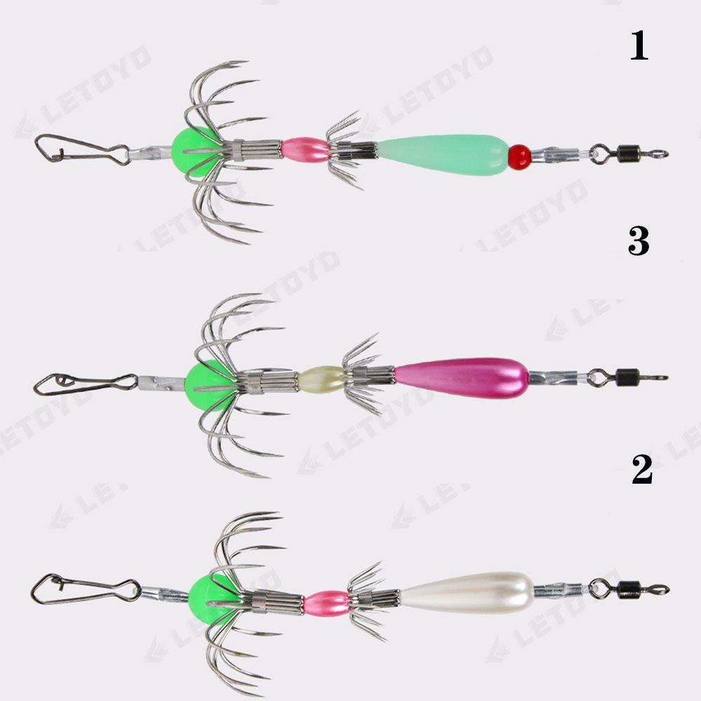 Kait Cumi Nanas Stainless Steel Fishing Tackle Payung Besar/Kecil Inkfish Calamary Lures