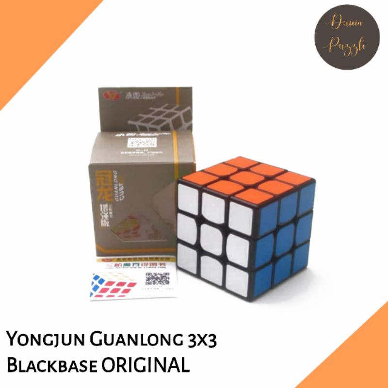 Rubik 3x3 Yongjun Guanlong 3x3 Blackbase ORIGINAL