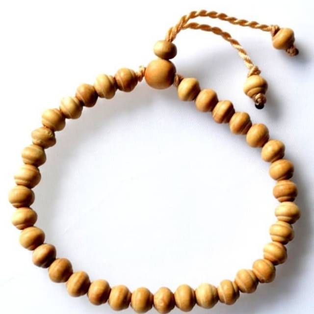 Gelang tasbih kayu cendana 33butir original