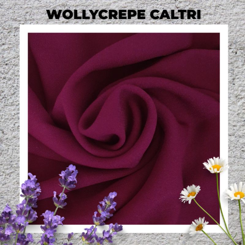 Kain Wollycrepe Caltri Bahan Wollycrepe Premium Bahan Wolly Caltri Bahan Jilbab Wollycrepe Shopee Indonesia