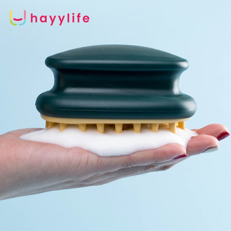 HAYYLIFE Soft Hair Washing Brush Massage Sikat Keramas Silikon Kulit Kepala Ketombe Silicone Scalp Comb Wash HL-BBB553-1