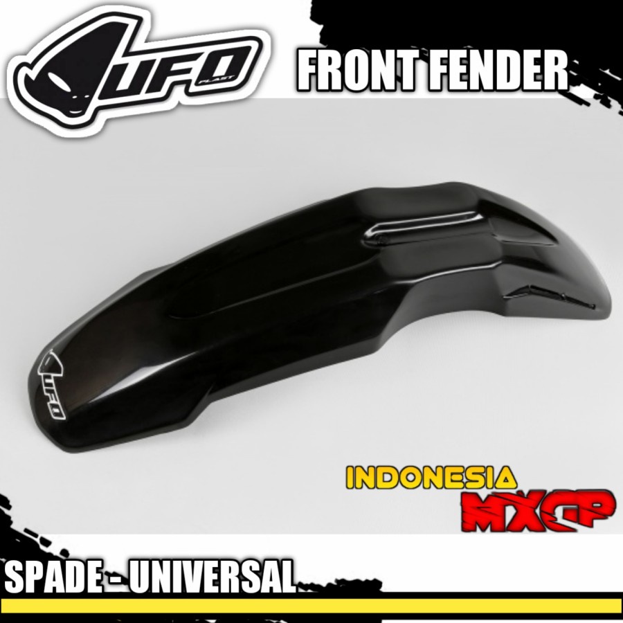 UFO SPADE UNIVERSAL FRONT FENDER COVER - SPAKBOR DEPAN SET ADVENTURE TRAIL - SUMO SUPERMOTO - MOTOCR