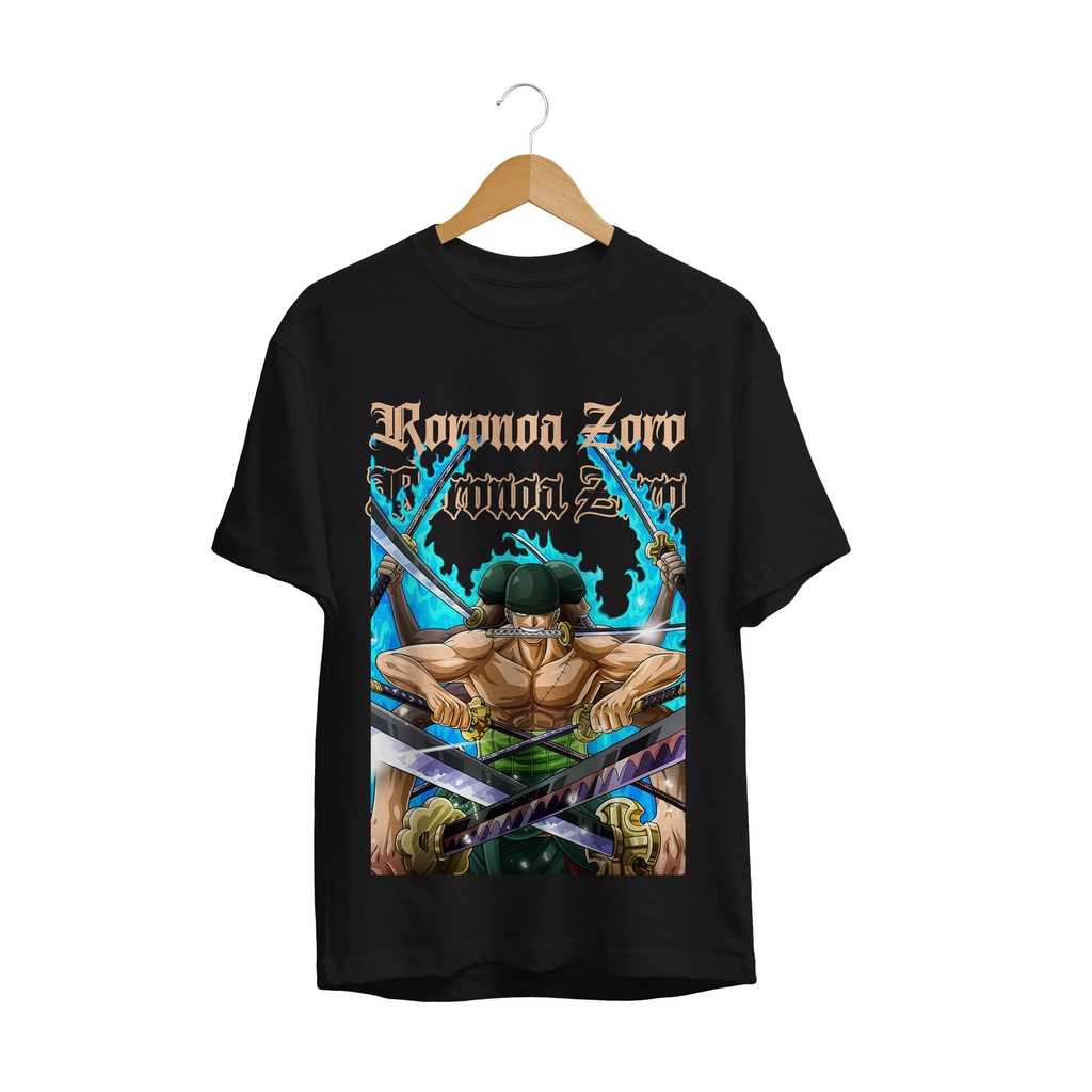 BAJU KAOS ANIME ONE PIECE-ZORO GOD OF SWORD JAPANES CULTURE DISTRO PREMIUM PRIA WANITA ANAK-ANAK