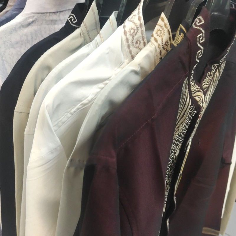 BAJU KOKO BORDIR PRIA PANJANG MERK S135 TERLARIS