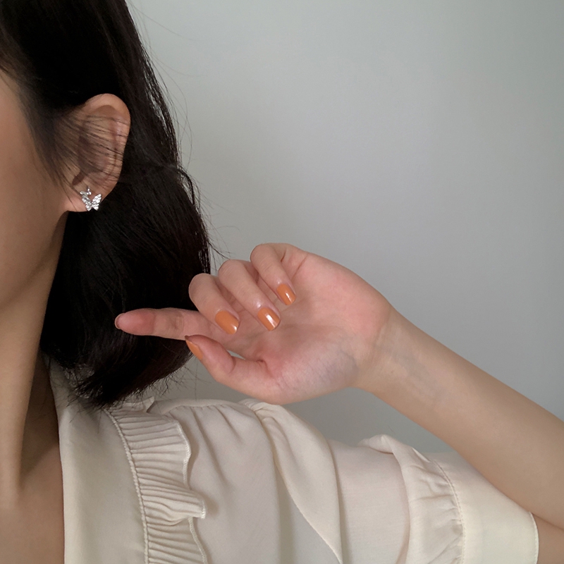 Anting Giwang Simple Model Kupu-Kupu Gaya Korea Dengan Zircon Untuk Wanita 2020