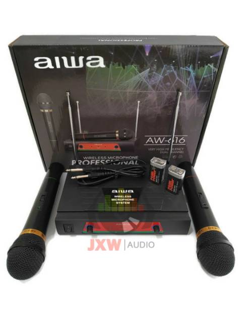 MIC AIWA AW 616 / MICROPHONE WIRELESS AIWA AW-616 / MIC AIWA AW616 HANDHELD