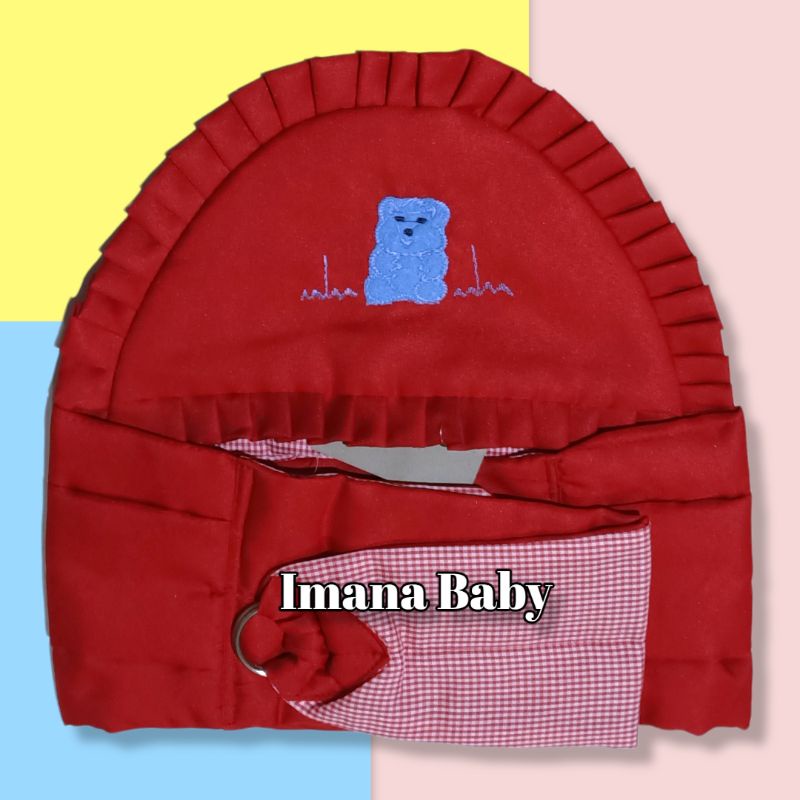 Gendongan Bayi Samping  / Selendang Bayi Samping / Konveksi pelngkapan bayi-Merah A