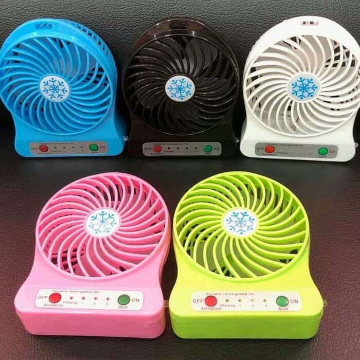 Power Bank + Kipas Angin Mini Portable / Pb Mini Fans Powerbank