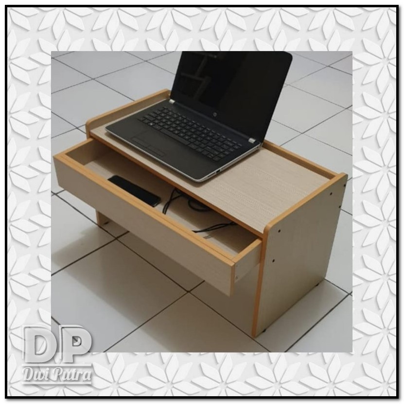 MEJA LESEHAN FOLKE WOODPANEL // KERJA BELAJAR ANAK DEWASA LAPTOP TABLET HP // KNOCKDOWN PARTIKEL