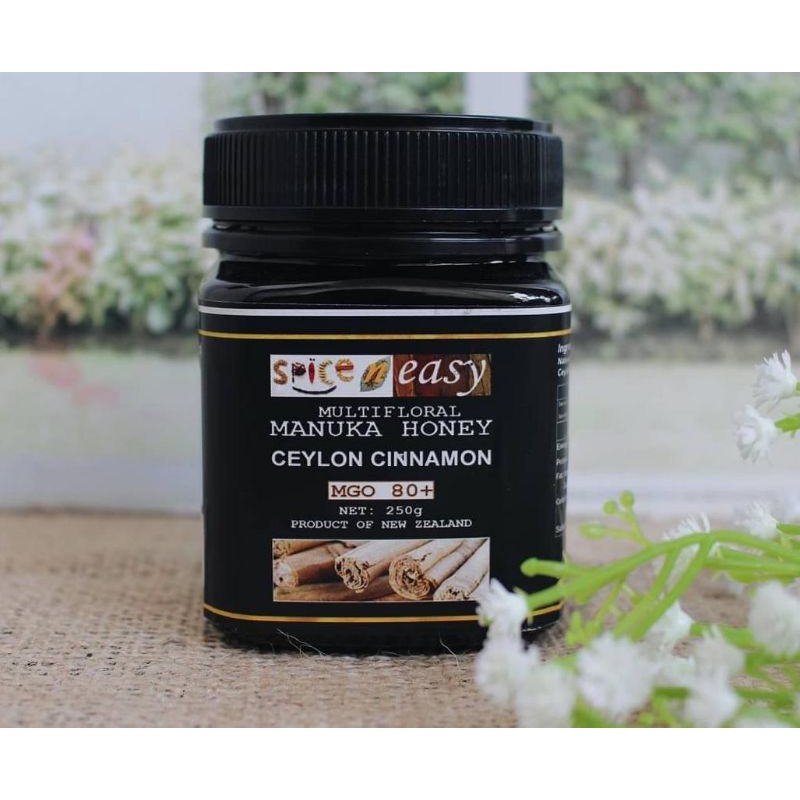 

Madu manuka honey madu asli mgo 80 ( umf 5 ) campur ceylon kayumanis bubuk