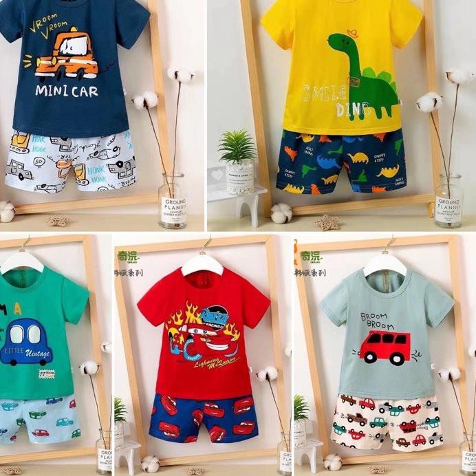 ➬ Setelan Anak Impor Ku bao Pendek Boy ✶