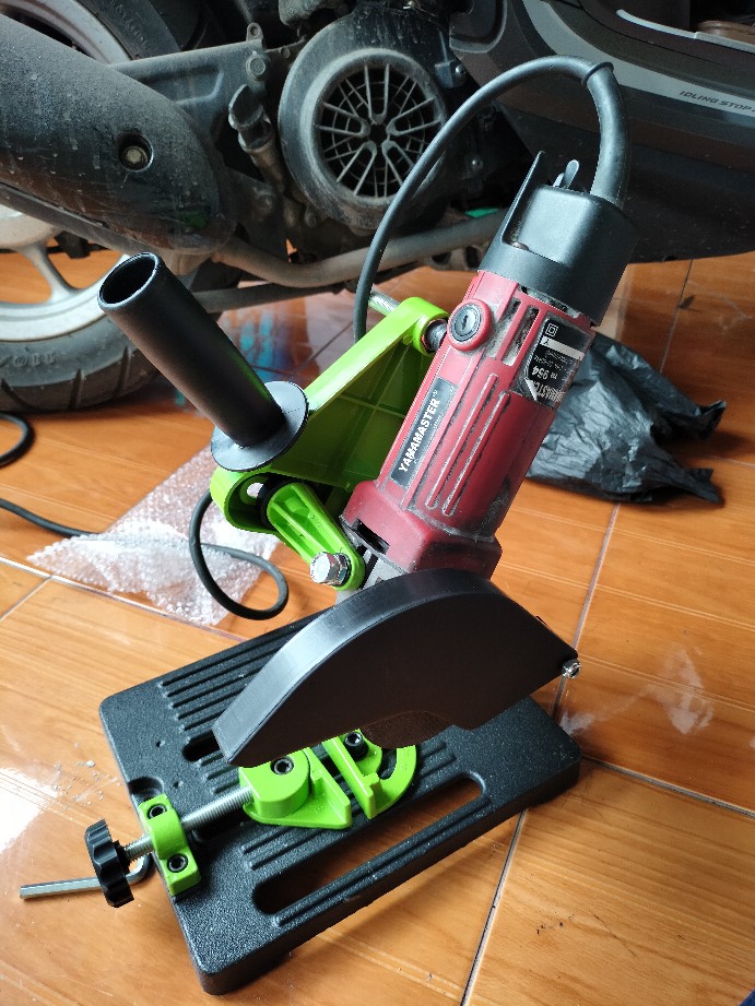 Stand Dudukan Gerinda Tangan  Angle Stand  Grinder Warna Hijau