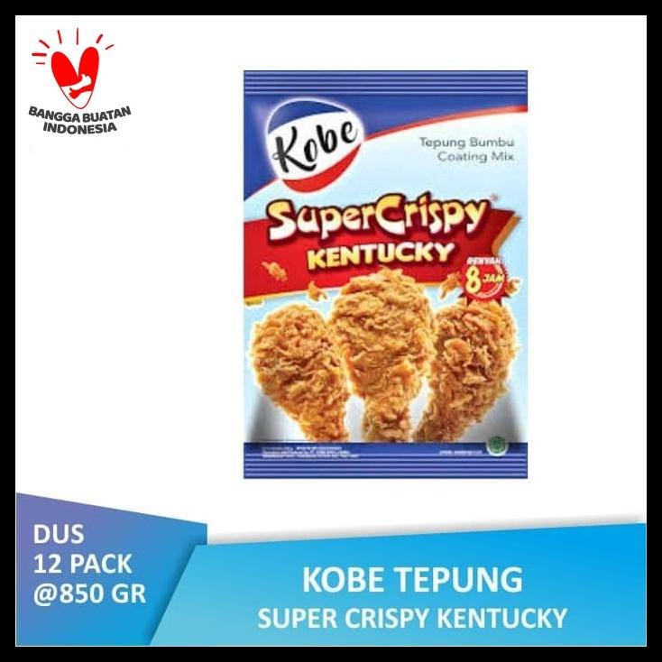 

TERBARUU!! [DUS] KOBE Tepung Bumbu Kentucky Super Crispy 850gr SALE