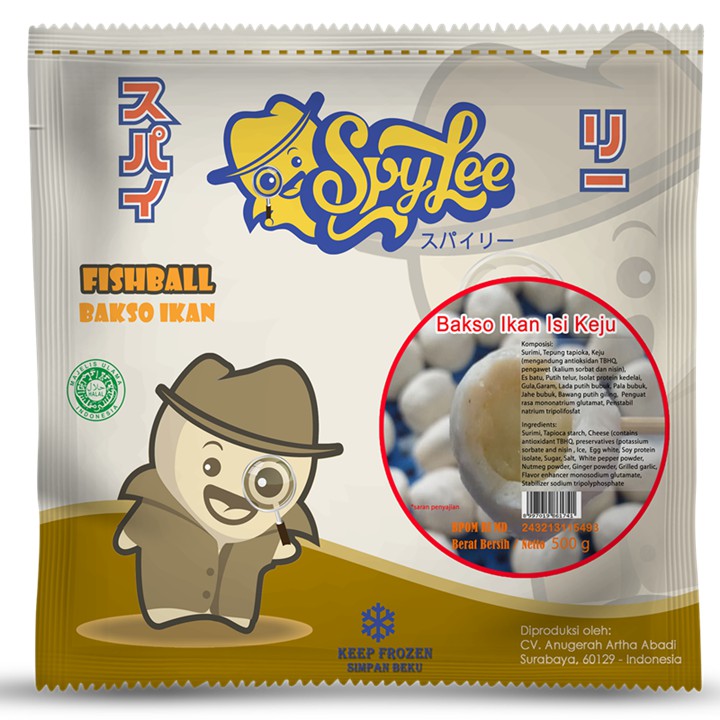 [FROZEN FOOD SPYLEE] BAKSO IKAN ISI KEJU ISI 26-29 (500GR) MAKANAN INSTAN BAKSO SOSIS BPOM HALAL