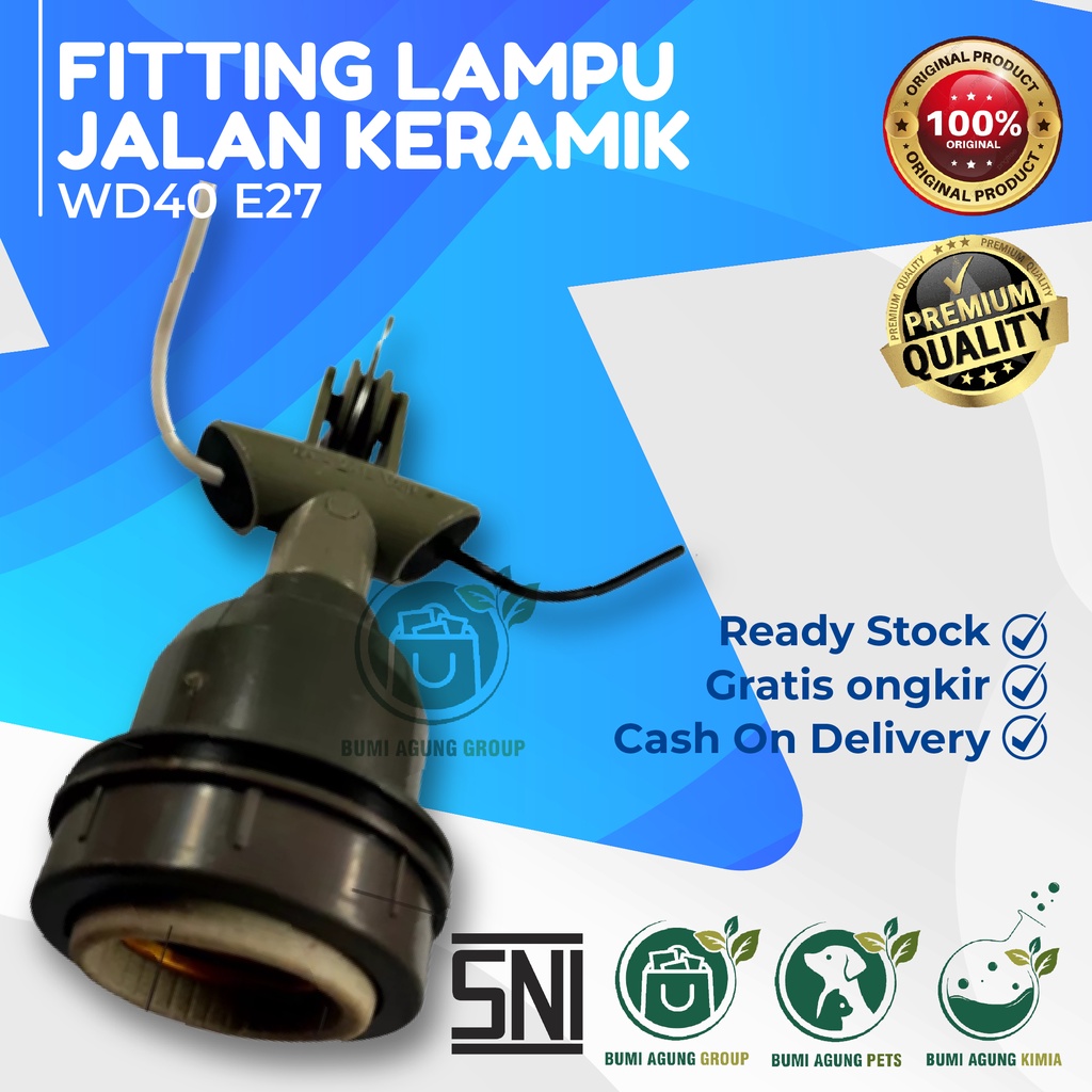 Fitting Lampu Jalan Keramik WD E27 / Fiting Lampu E27 / Fiting Gantung Jalan5450