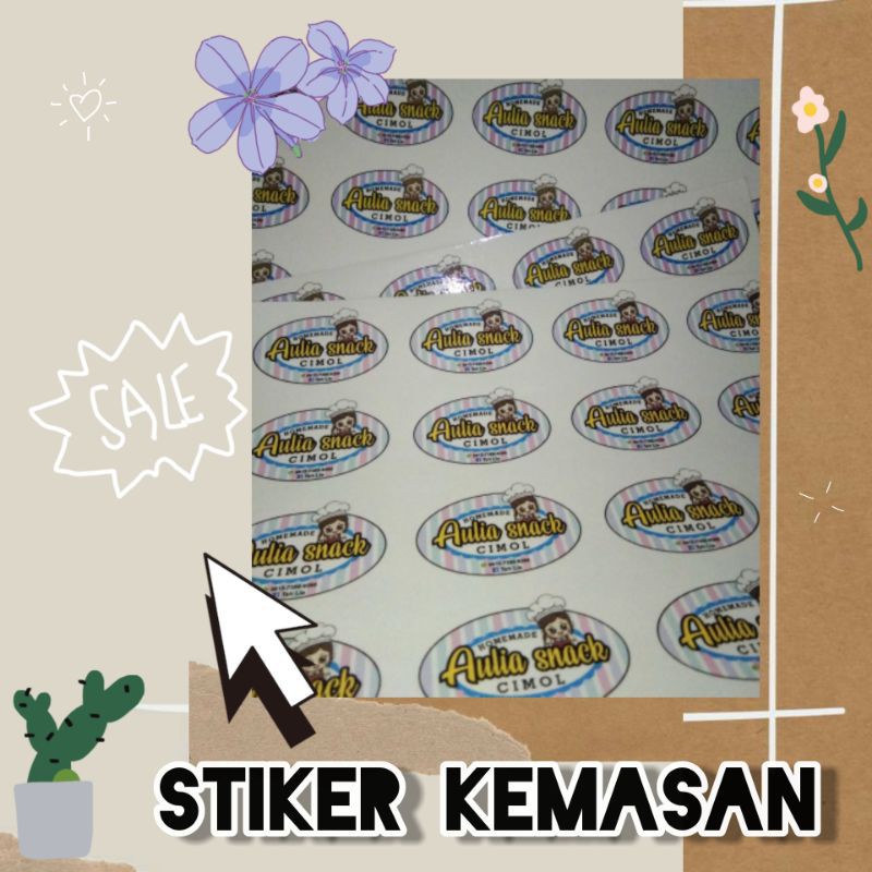 

stiker label kemasan
